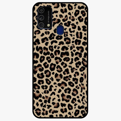 Savage Chic Pattern Glass Case showing flat back view with stylish patterned artwork and glossy glass finish.