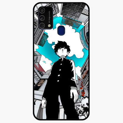 Silent Psychic Awakening Glass Case showing flat back view with mystical psychic themed artwork and glossy glass finish.