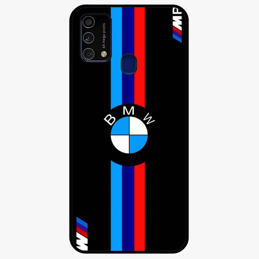 Turbo BMW Beast Glass Case showing flat back view with high performance sports car artwork and glossy glass finish.