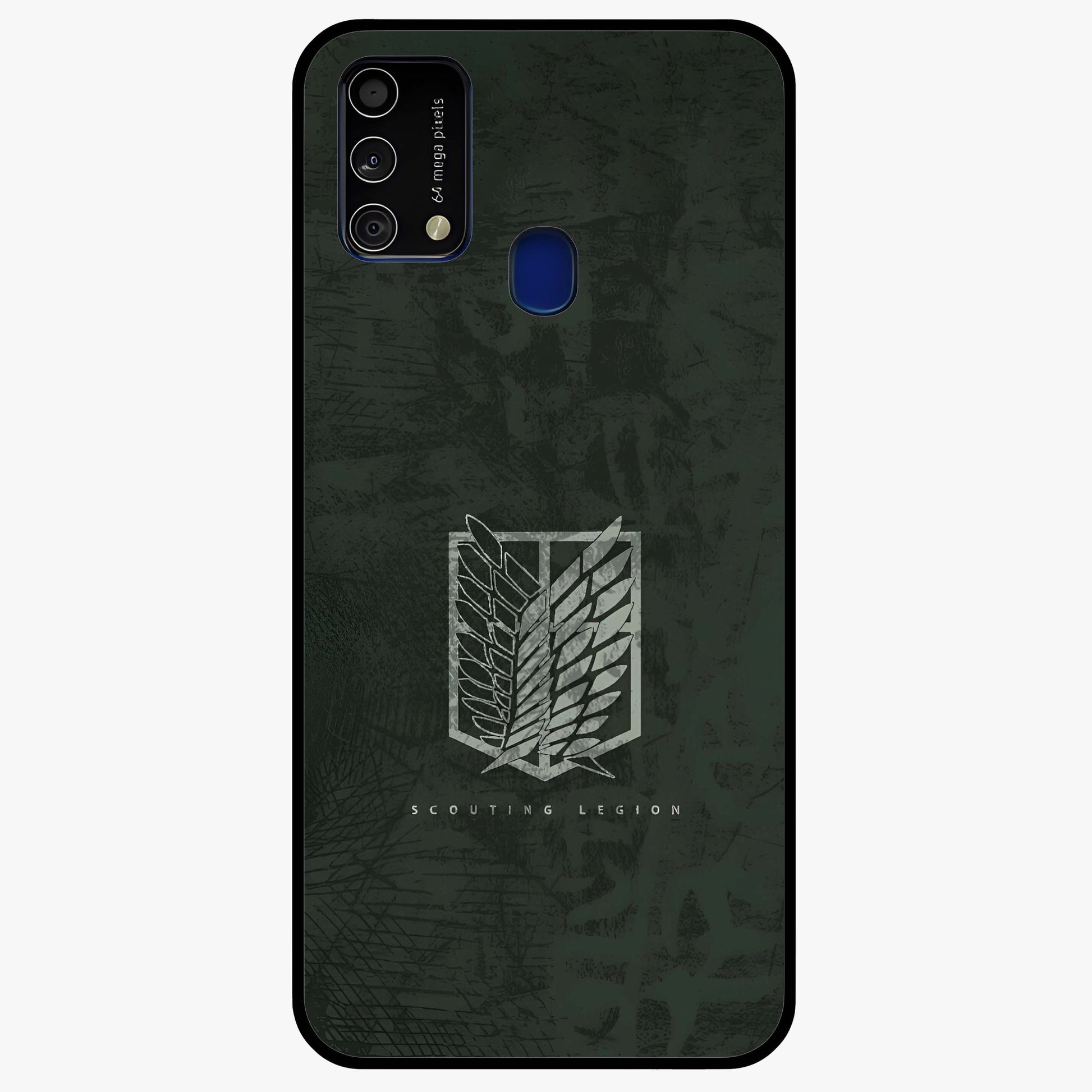 Wings Of Freedom Glass Case showing flat back view with symbolic wings artwork and glossy glass finish.