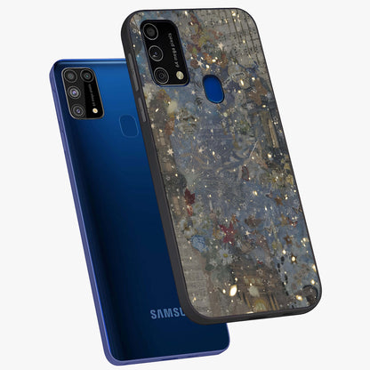 Aesthetic Astrolophia Glass Case displayed in angled mockup highlighting artistic aesthetic elements and smooth glass surface.