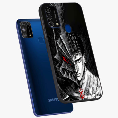 Berserker Blood Oath Glass Case displayed in angled mockup highlighting dark fantasy graphic design and powerful theme.