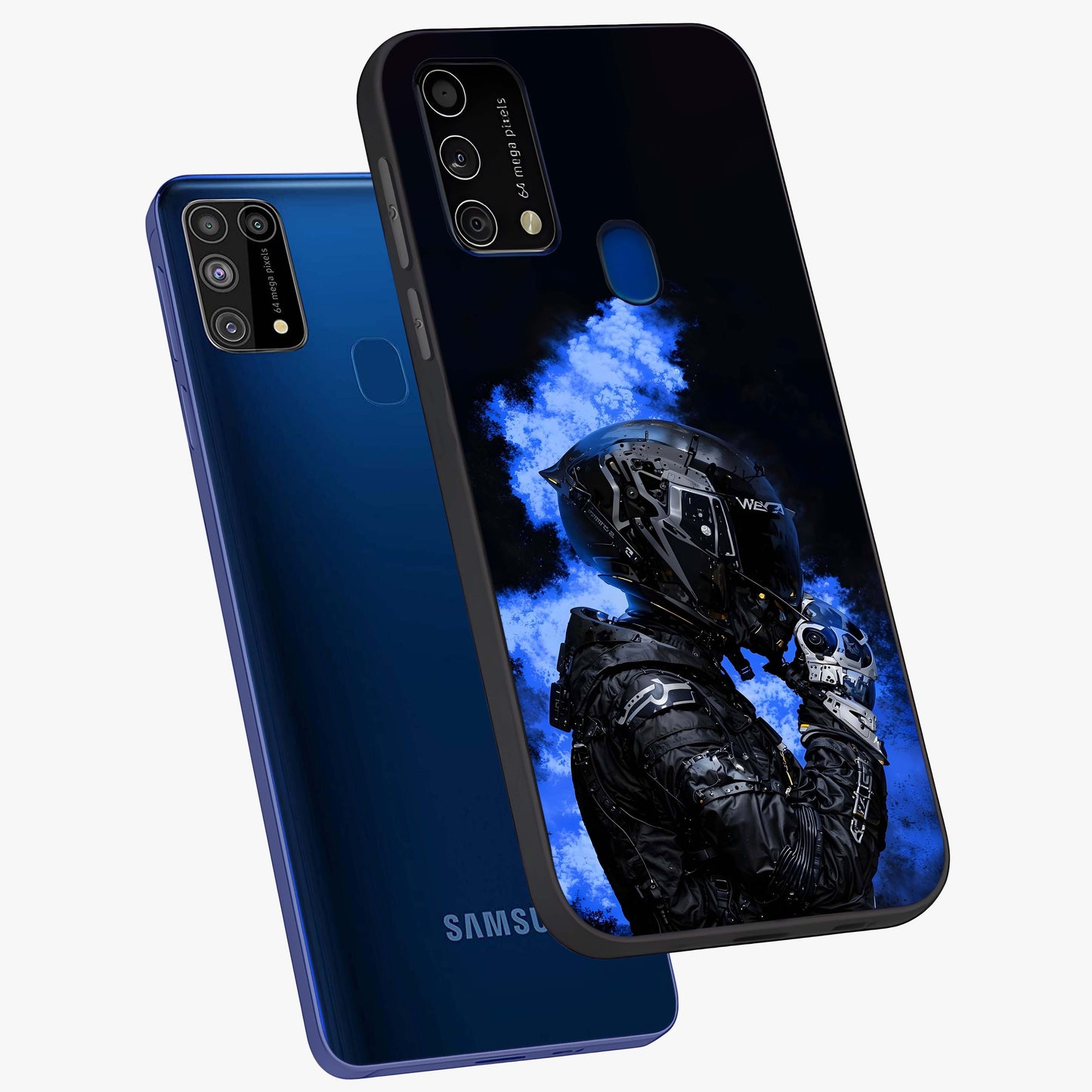 Cyber Sentinel Protocol Glass Case displayed in angled mockup highlighting digital cyber design with sci-fi aesthetic style.