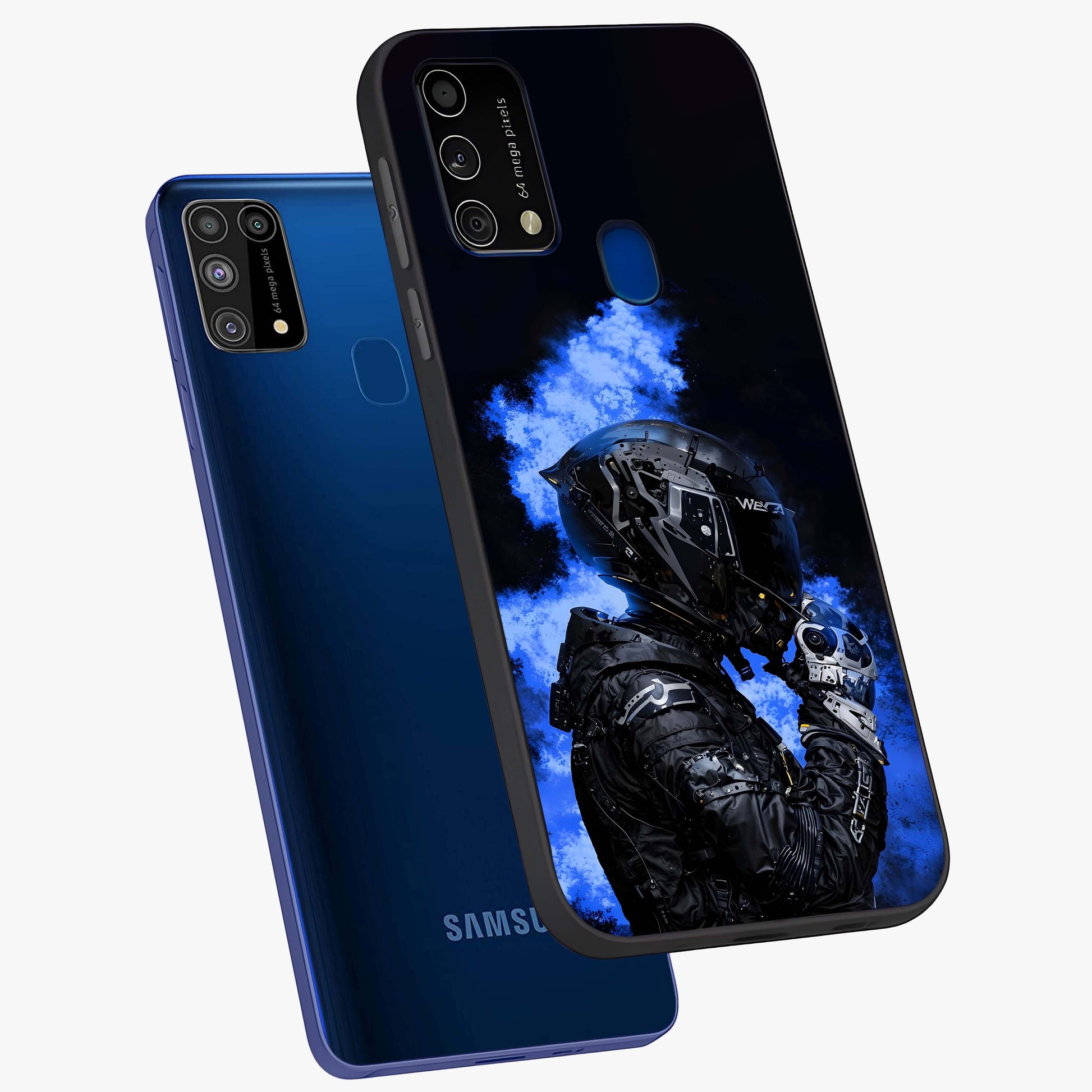 Cyber Sentinel Protocol Glass Case displayed in angled mockup highlighting digital cyber design with sci-fi aesthetic style.
