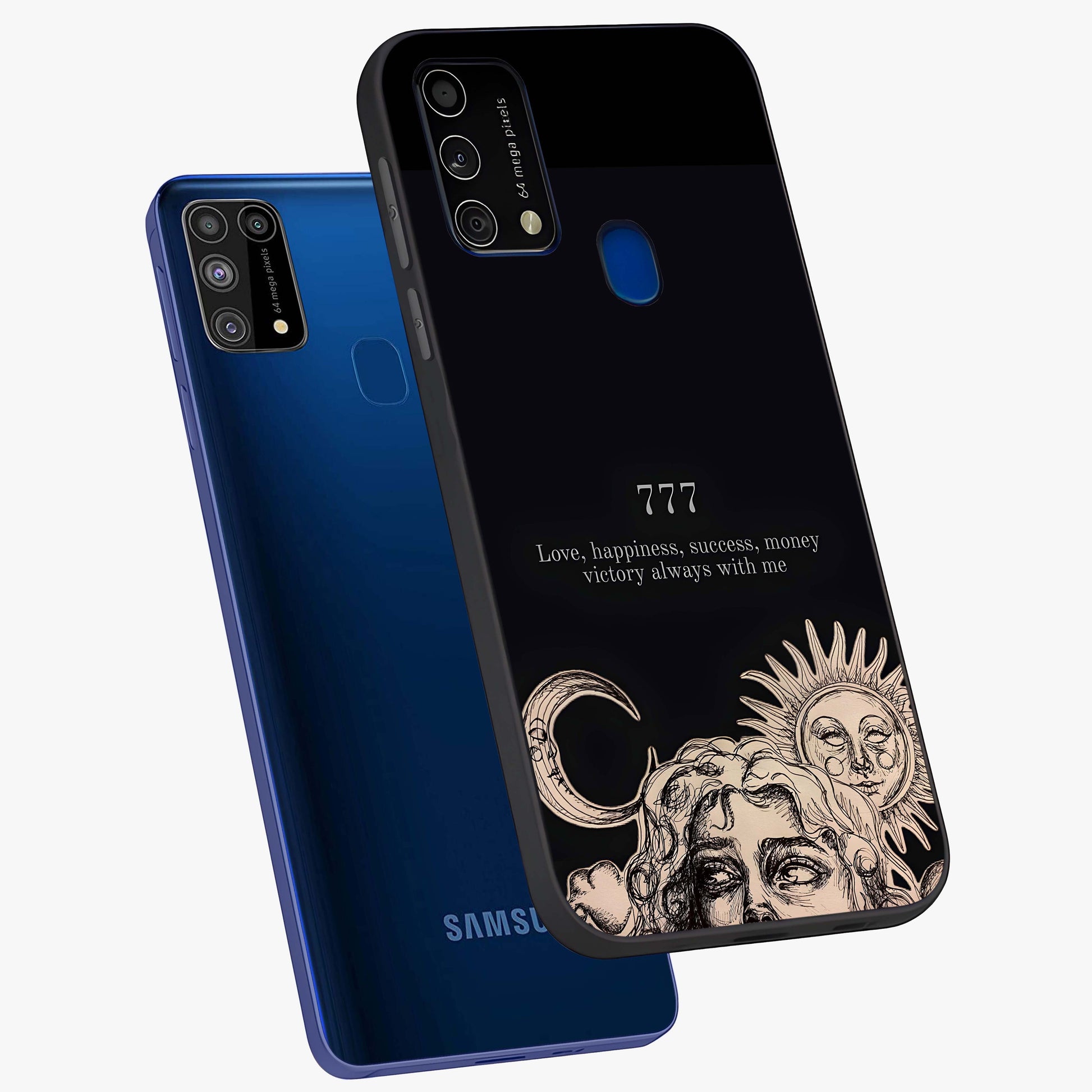 Mystic Victory Aura Glass Case displayed in angled mockup highlighting energetic aura design with bold mystical aesthetic.