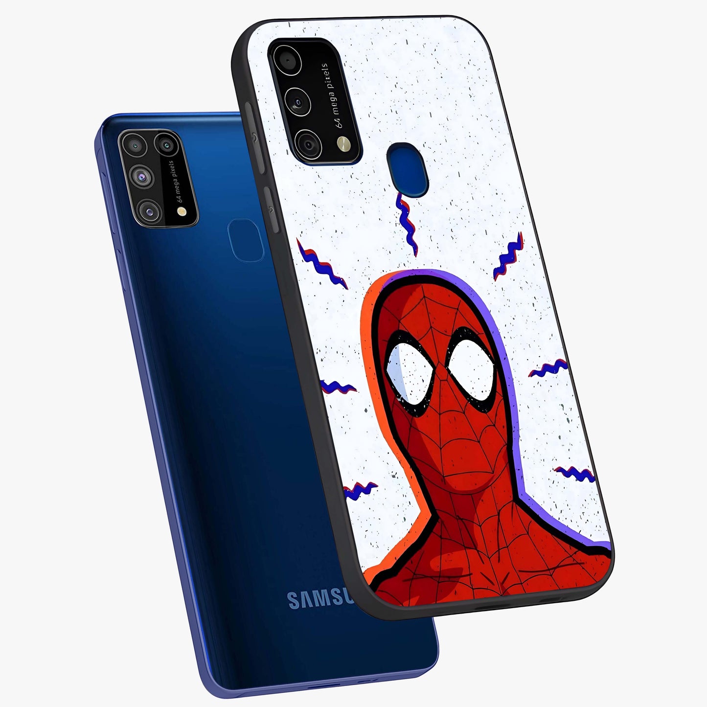 Omg Spiderman Glass Case displayed in angled mockup highlighting dynamic hero illustration with action comic aesthetic.