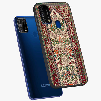 Persian Inspired Glass Case displayed in angled mockup highlighting intricate traditional design with elegant cultural aesthetic.