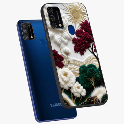 Radiant Bloom Elegance Glass Case displayed in angled mockup highlighting graceful floral design with radiant aesthetic style.