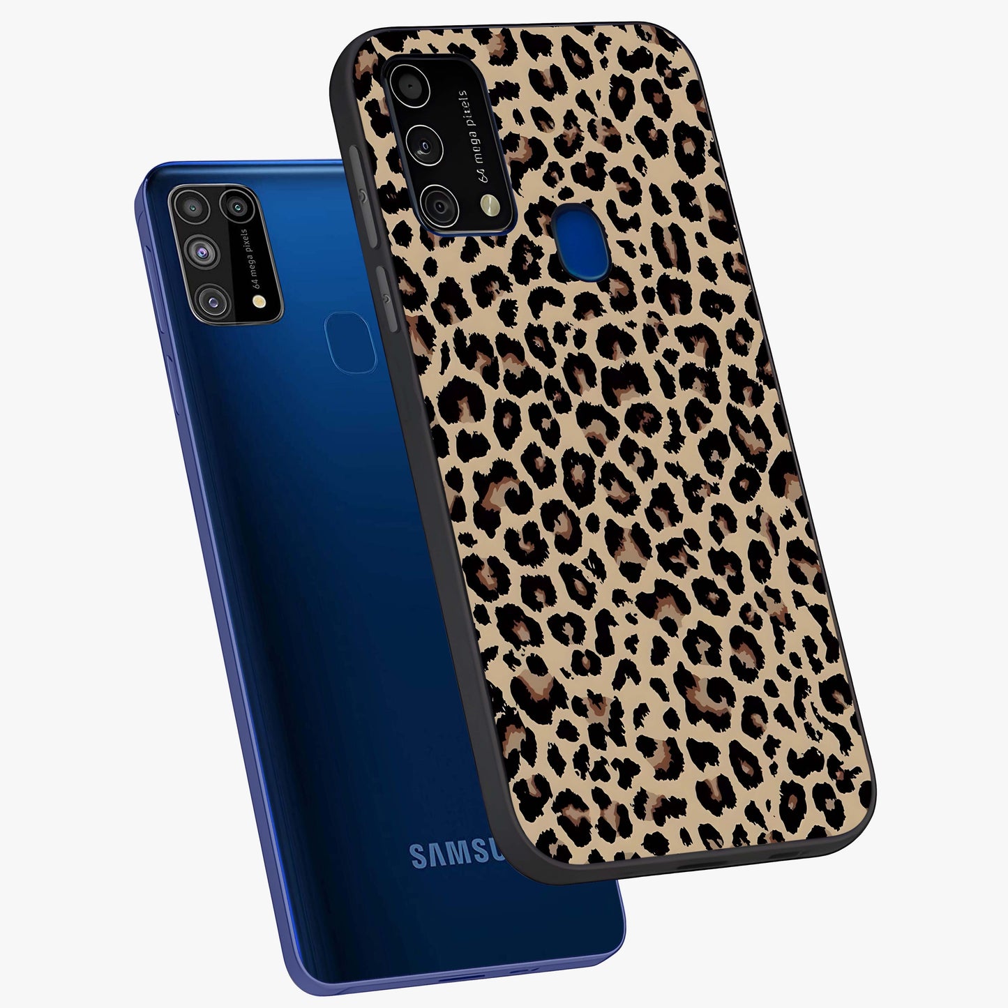 Savage Chic Pattern Glass Case displayed in angled mockup highlighting bold fashion inspired design with chic aesthetic.