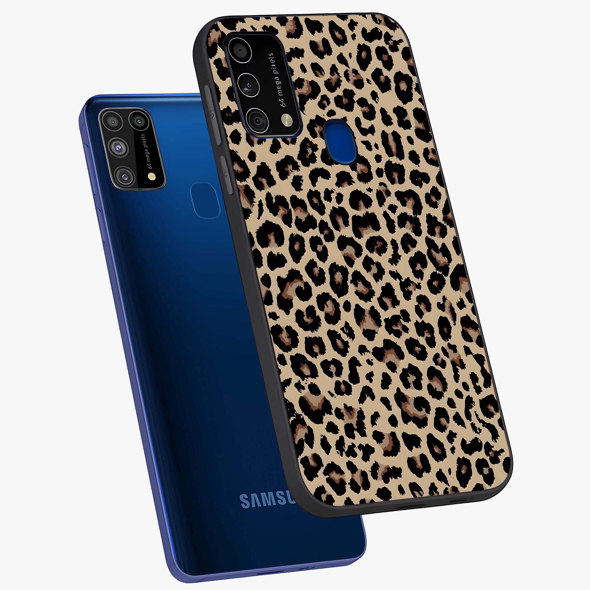 Savage Chic Pattern Glass Case displayed in angled mockup highlighting bold fashion inspired design with chic aesthetic.