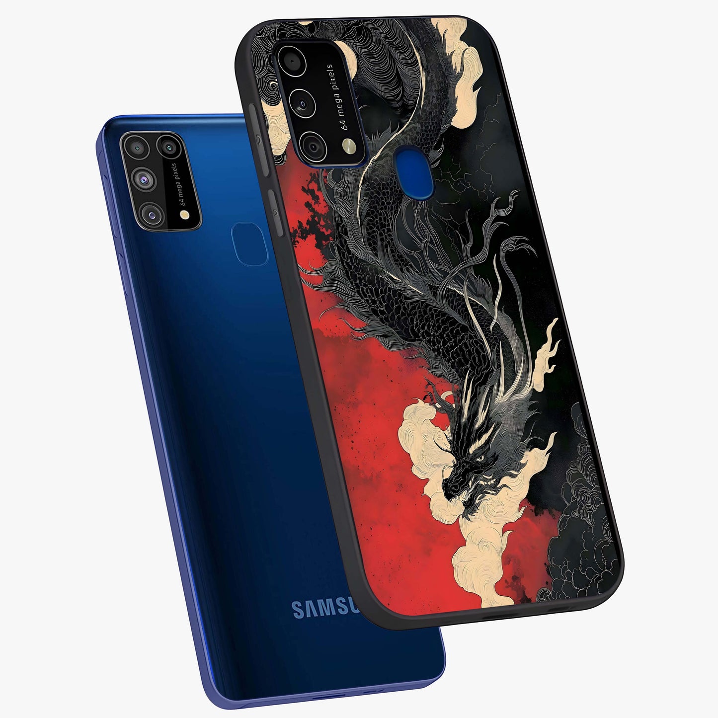 Shadow Dragon Fury Glass Case displayed in angled mockup highlighting powerful dragon illustration with dark fantasy aesthetic.
