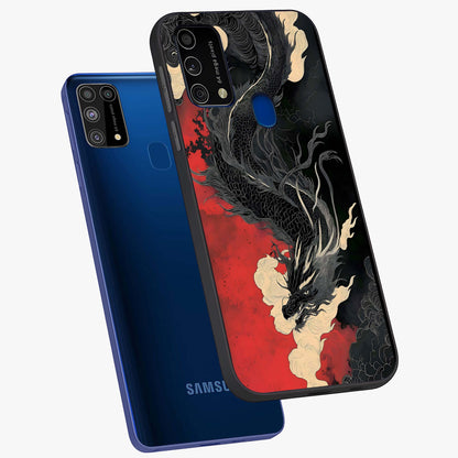 Shadow Dragon Fury Glass Case displayed in angled mockup highlighting powerful dragon illustration with dark fantasy aesthetic.