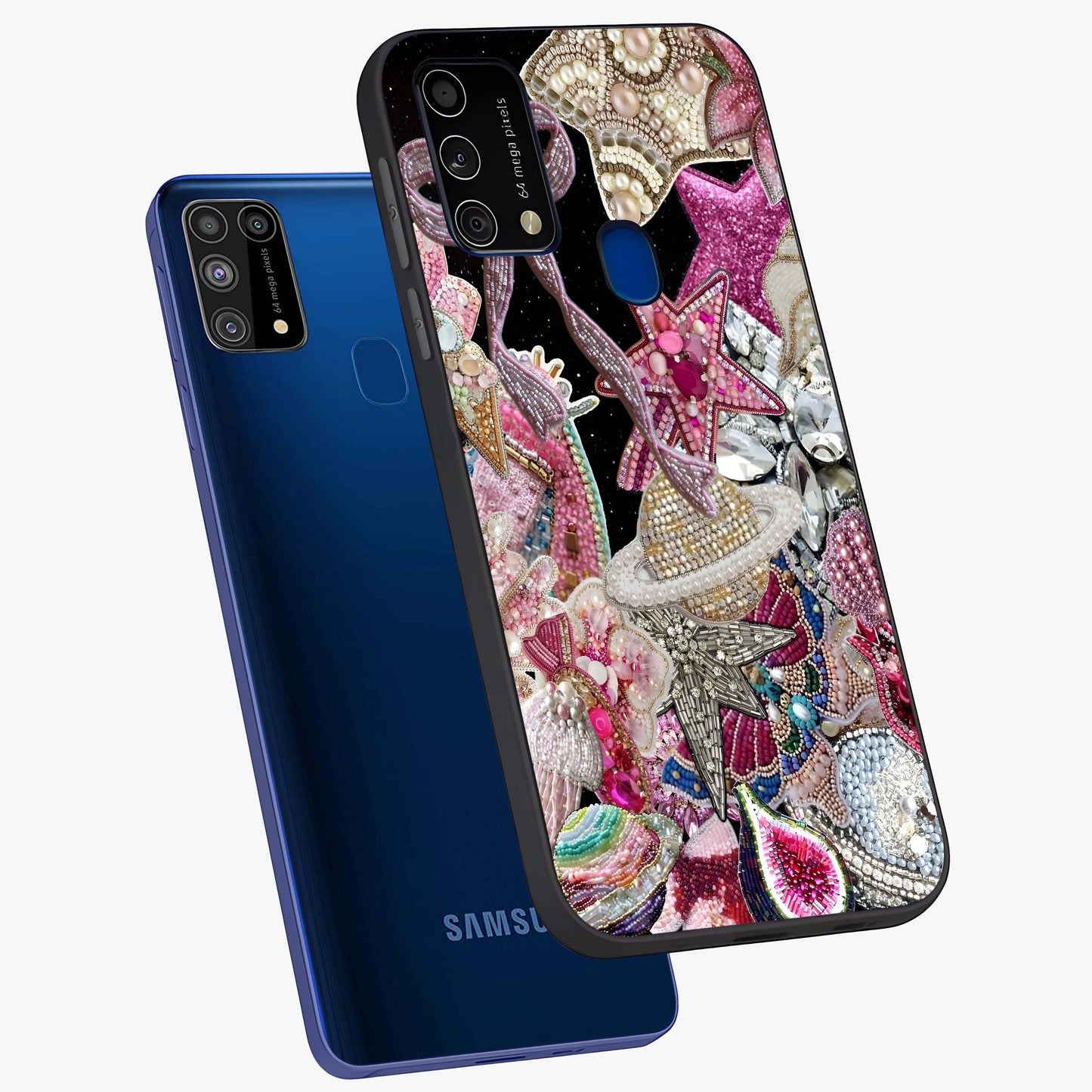 Starlit Jewel Dream Glass Case displayed in angled mockup highlighting glowing celestial jewel design with dreamy aesthetic.