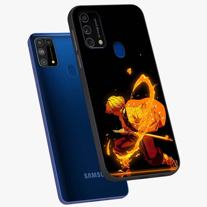 Thunder Flame Execution Glass Case displayed in angled mockup highlighting dramatic fire themed design with intense fantasy aesthetic.