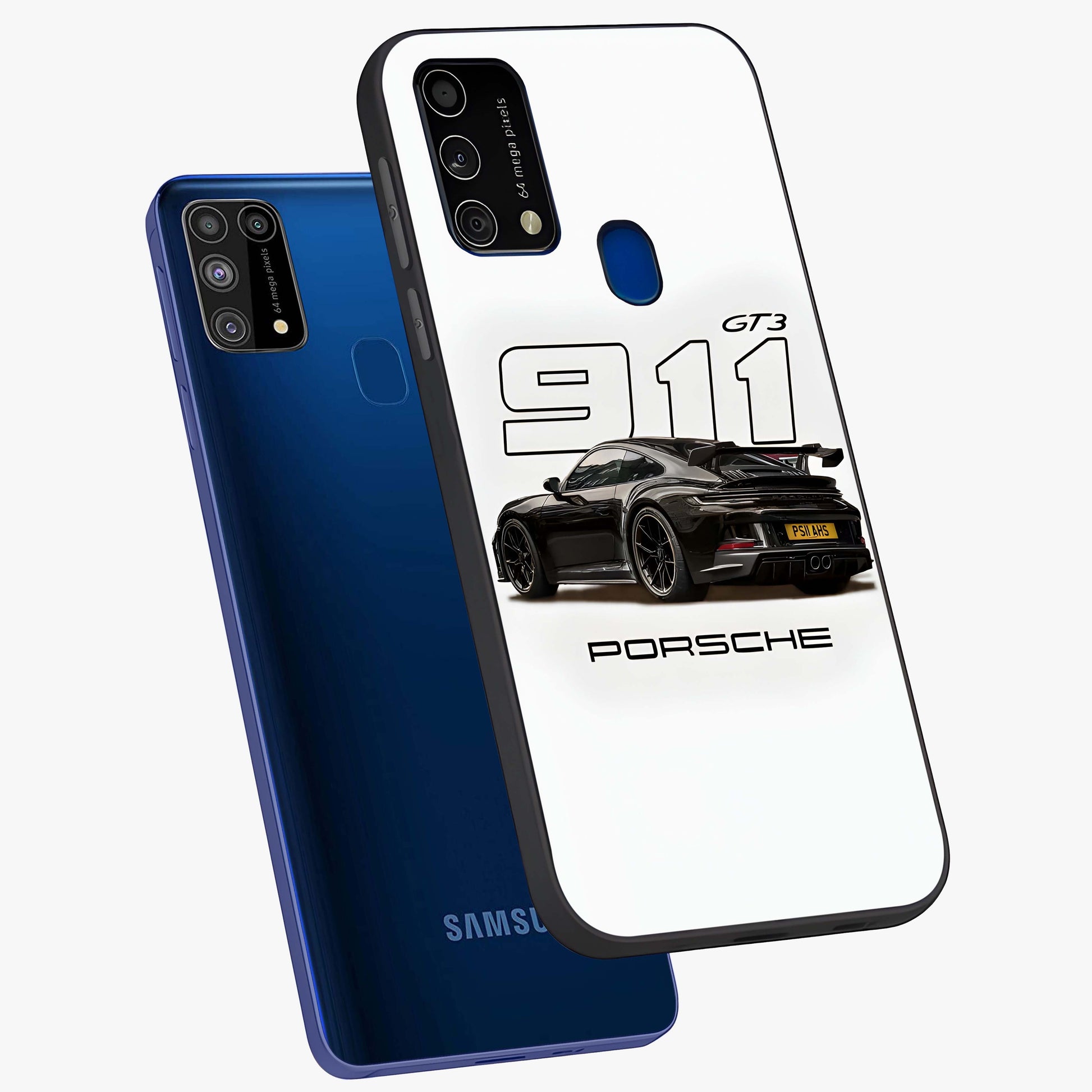 Turbo Legacy Icon Glass Case displayed in angled mockup highlighting dynamic automotive design with performance aesthetic.