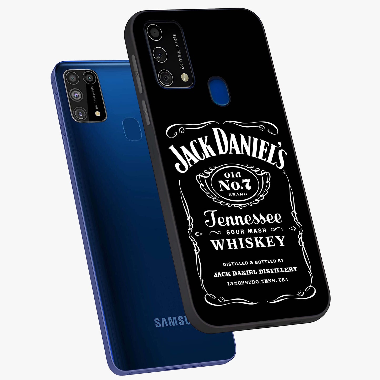 Vintage Whiskey Heritage Glass Case displayed in angled mockup highlighting retro beverage themed design with heritage aesthetic.
