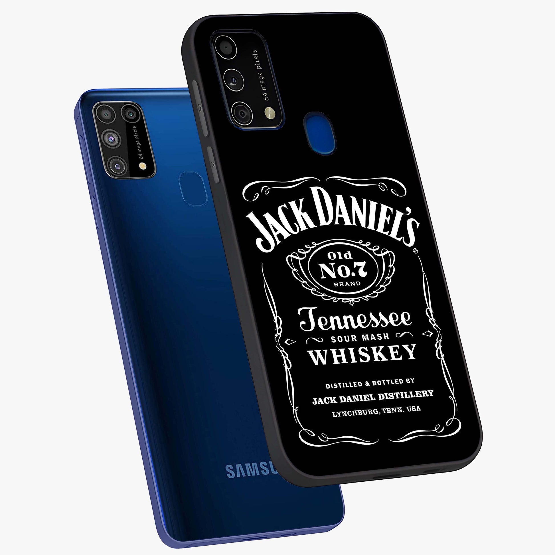 Vintage Whiskey Heritage Glass Case displayed in angled mockup highlighting retro beverage themed design with heritage aesthetic.