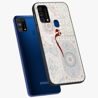 White Aesthetic Bow Glass Case displayed in angled mockup highlighting clean bow design with soft aesthetic style.