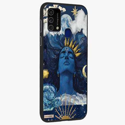 Aesthetic Lord Shiva Glass Case upright view showcasing powerful Lord Shiva artwork with devotional theme.