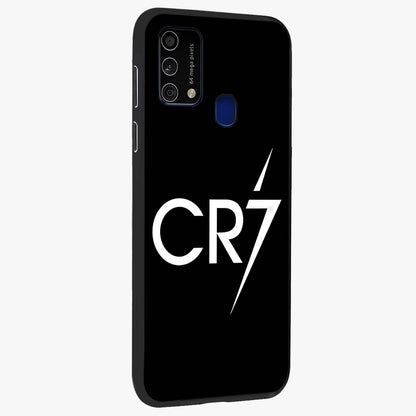 Cr7 Elite Strike Glass Case upright view showcasing energetic football inspired design with modern sports aesthetic.