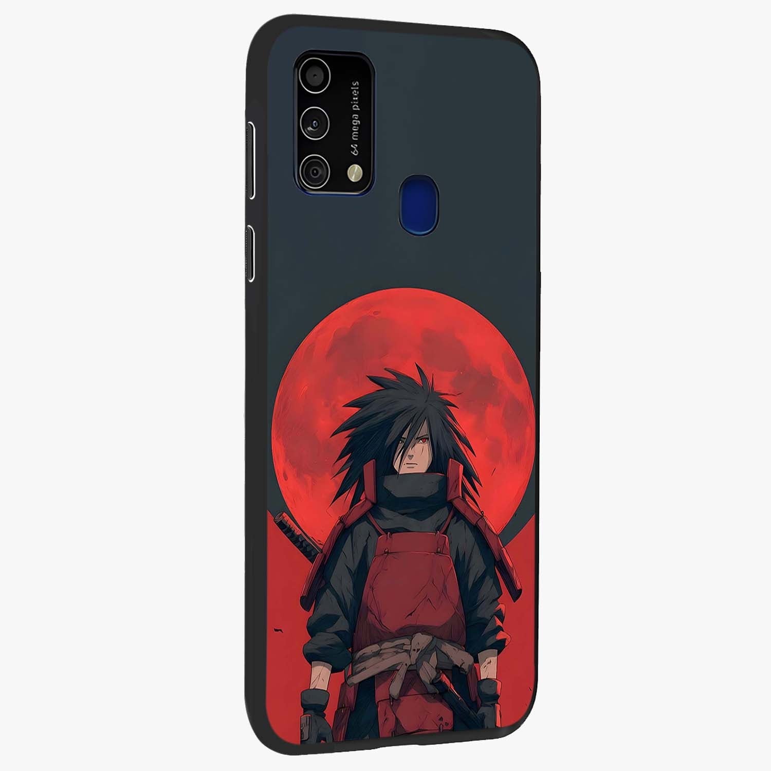 Crimson Moon Warlord Glass Case upright view showcasing powerful warlord artwork with dark celestial theme.