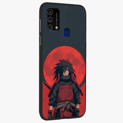 Crimson Moon Warlord Glass Case upright view showcasing powerful warlord artwork with dark celestial theme.