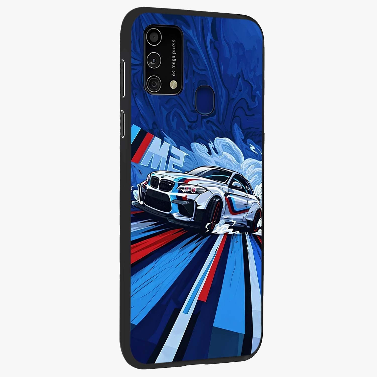 Drift Power Rush Glass Case upright view showcasing high speed racing artwork with bold automotive theme.