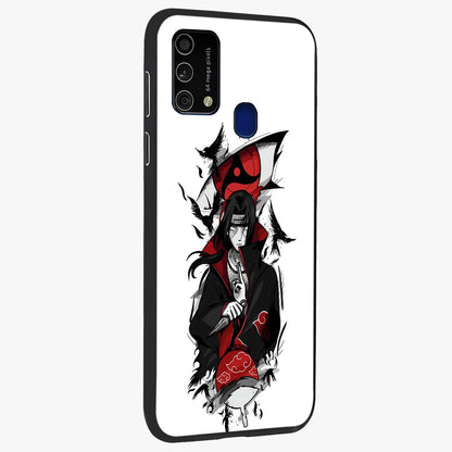 Itachi Limited Edition Naruto Anime Glass Case upright view showcasing intense anime artwork with powerful character theme.