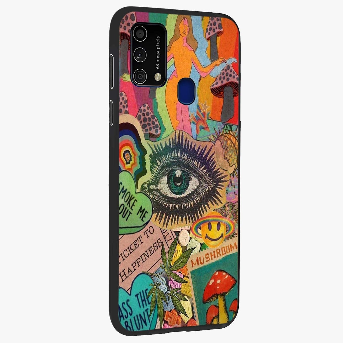 Mystic Eye Wonderland Glass Case upright view showcasing symbolic eye artwork with mysterious fantasy theme.