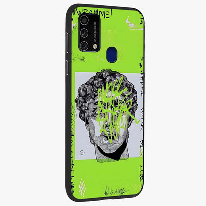 Neo Graffiti Rebellion Glass Case upright view showcasing colorful graffiti artwork with bold modern street style.