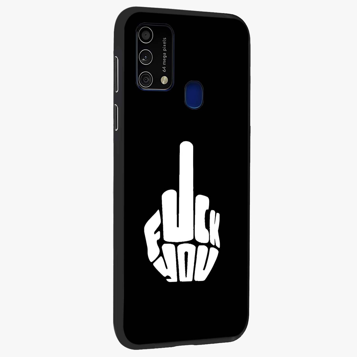 Rebel Mode On Glass Case upright view showcasing striking statement artwork with bold rebellious theme.