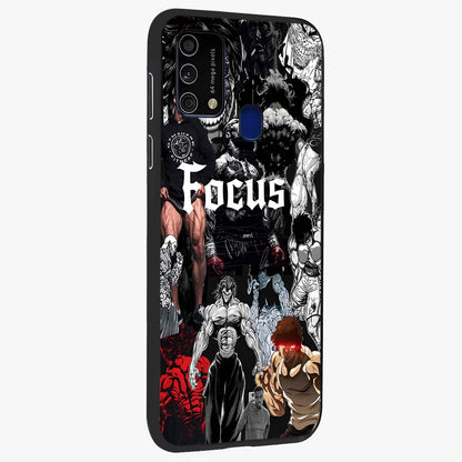 Relentless Power Focus Glass Case upright view showcasing strong inspirational artwork with powerful focus theme.