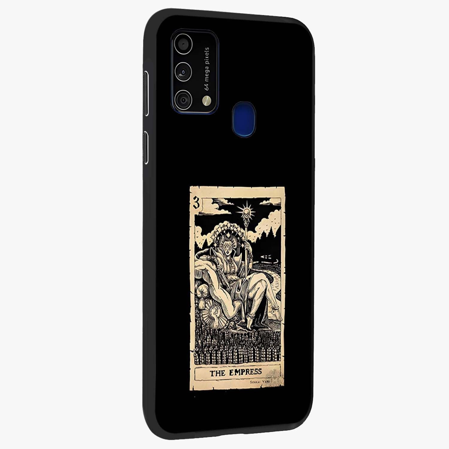 The Empress Glass Case upright view showcasing powerful empress themed artwork with luxurious artistic theme.