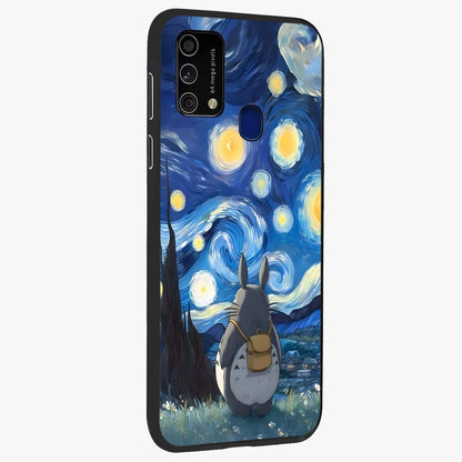 Totoro In Van Gogh Art Glass Case upright view showcasing creative character artwork with painterly artistic theme.