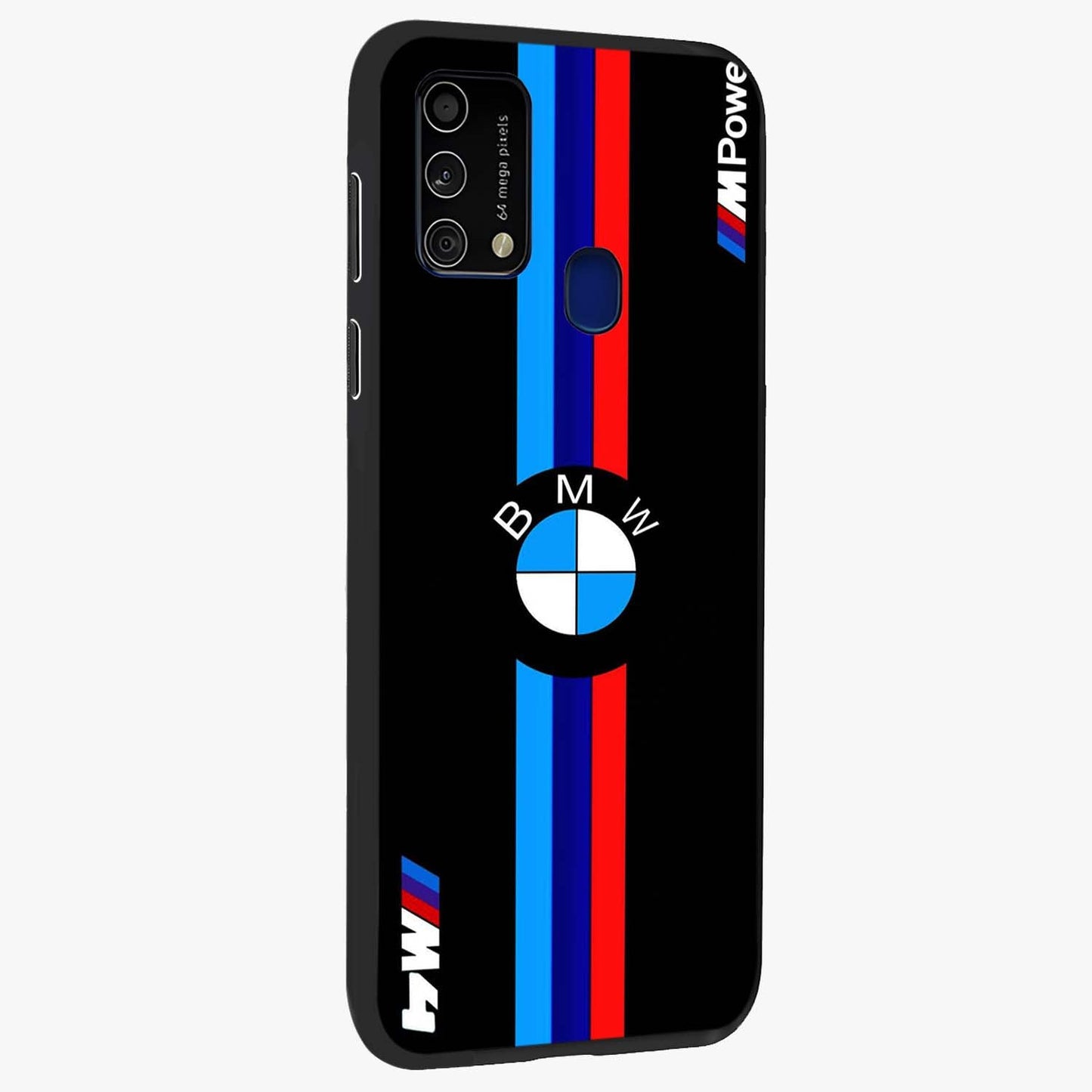 Turbo BMW Beast Glass Case upright view showcasing powerful car artwork with modern motorsport theme.