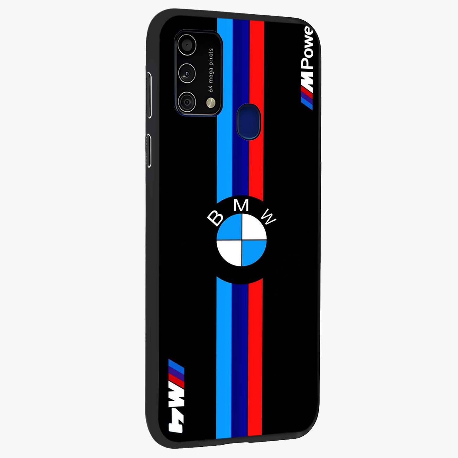 Turbo BMW Beast Glass Case upright view showcasing powerful car artwork with modern motorsport theme.