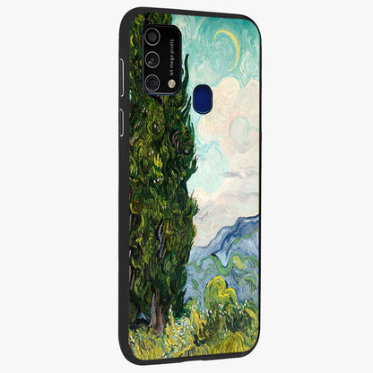 Van Gogh Vintage Art Glass Case upright view showcasing elegant vintage painting artwork with artistic heritage theme.