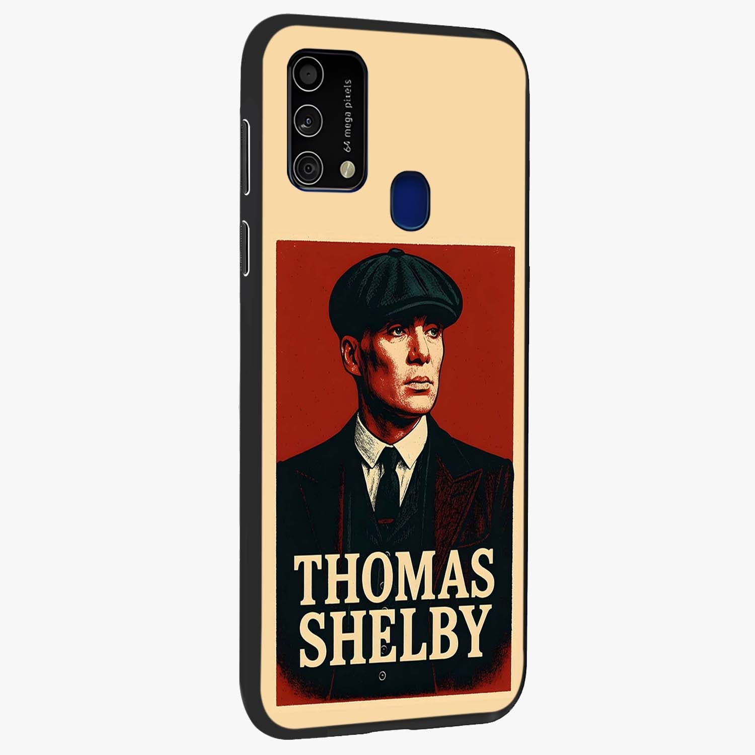 Vintage Mafia Authority Glass Case upright view showcasing dramatic vintage artwork with iconic authority theme.