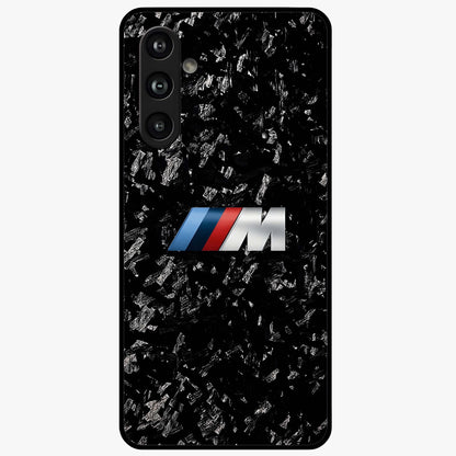 Carbon Speed Mark Glass Case showing flat back view with sporty carbon pattern artwork and glossy glass finish.