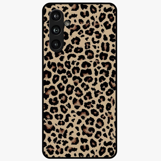 Savage Chic Pattern Glass Case showing flat back view with stylish patterned artwork and glossy glass finish.