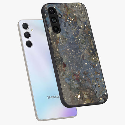 Aesthetic Astrolophia Glass Case displayed in angled mockup highlighting artistic aesthetic elements and smooth glass surface.