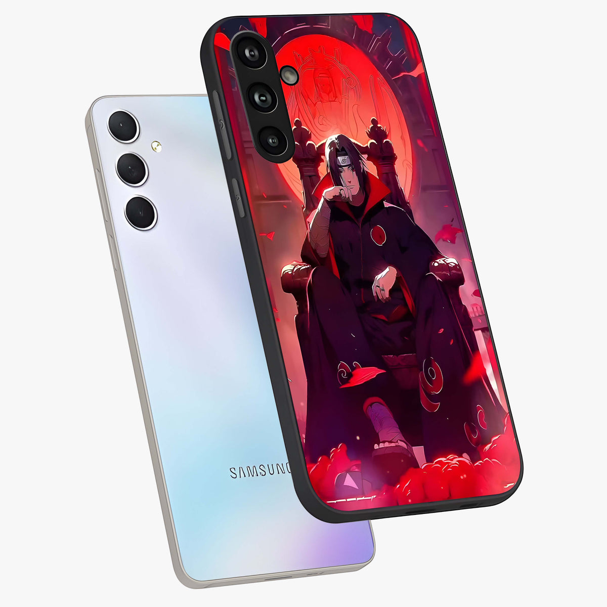 Blood Moon Sovereign Glass Case displayed in angled mockup highlighting dark celestial moon design and dramatic theme.