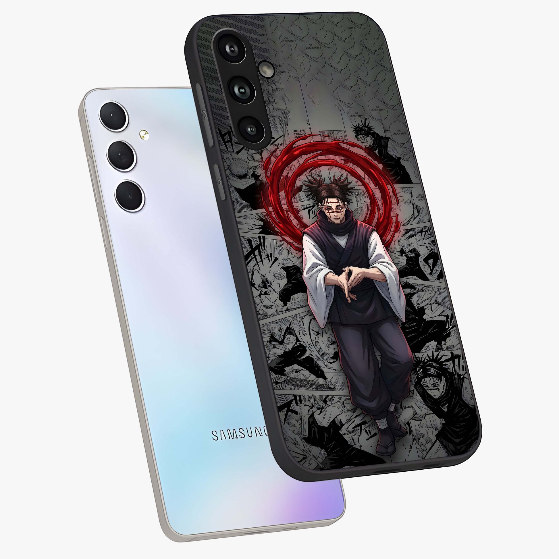 Cursed Ritual Ascension Glass Case displayed in angled mockup highlighting mystical ritual illustration with supernatural aesthetic.