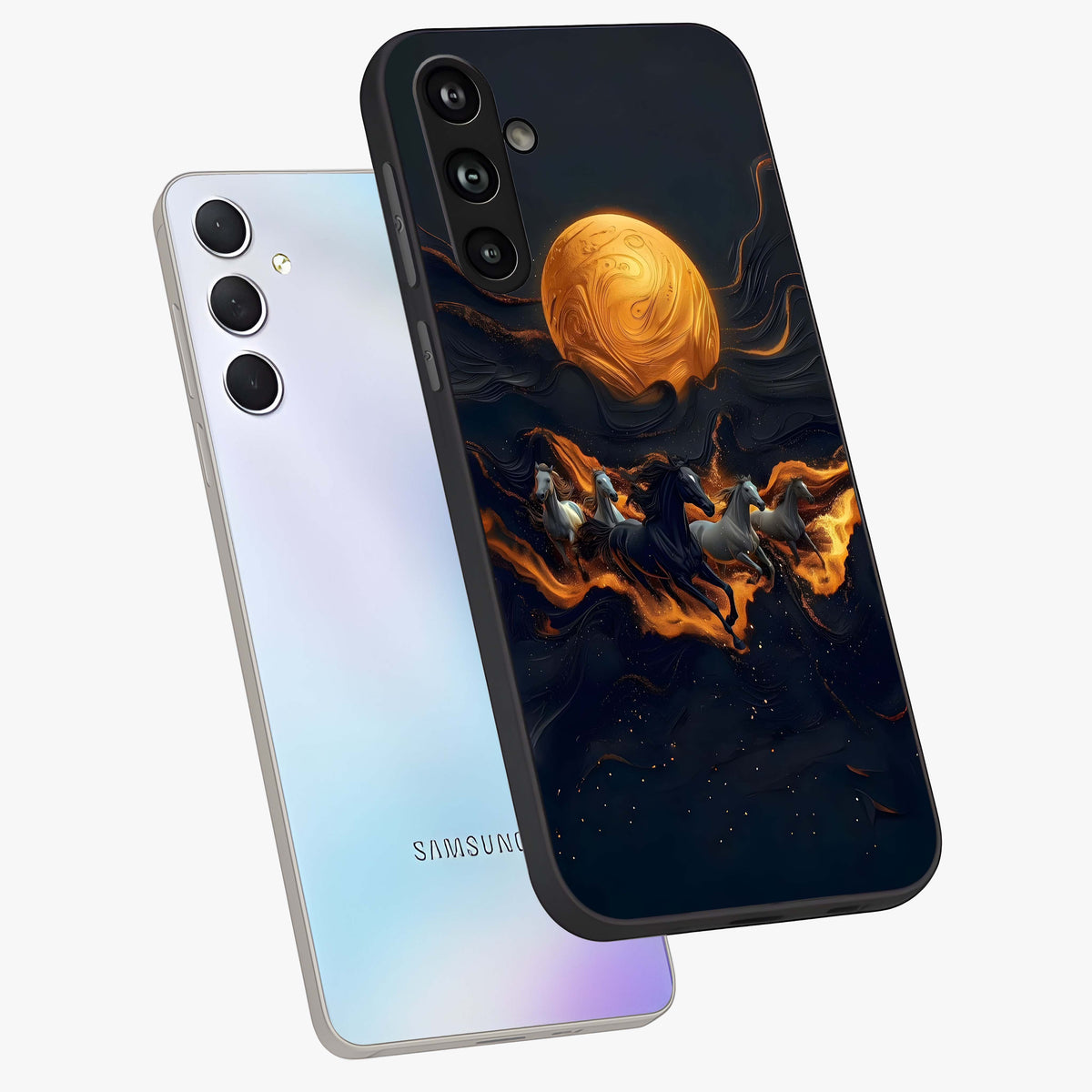 Golden Royal Heritage Glass Case displayed in angled mockup highlighting luxurious heritage design with golden aesthetic style.