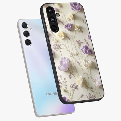 Lilac Breeze Harmony Glass Case displayed in angled mockup highlighting calm lilac breeze design with soothing aesthetic style.