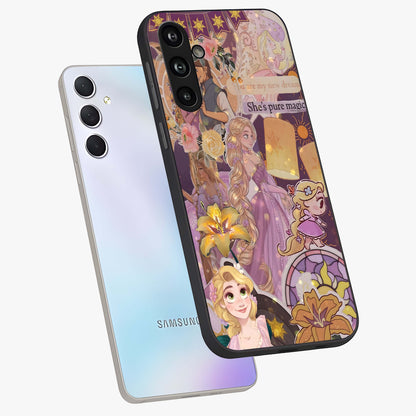 Magical Tangled Dream Glass Case displayed in angled mockup highlighting whimsical fantasy design with magical aesthetic.