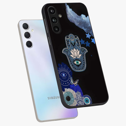 Mystic Hand Aura Glass Case displayed in angled mockup highlighting magical aura design with spiritual aesthetic style.