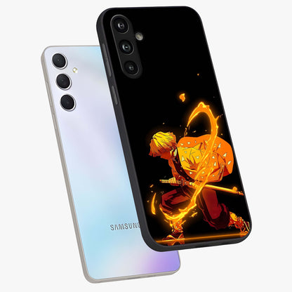 Thunder Flame Execution Glass Case displayed in angled mockup highlighting dramatic fire themed design with intense fantasy aesthetic.