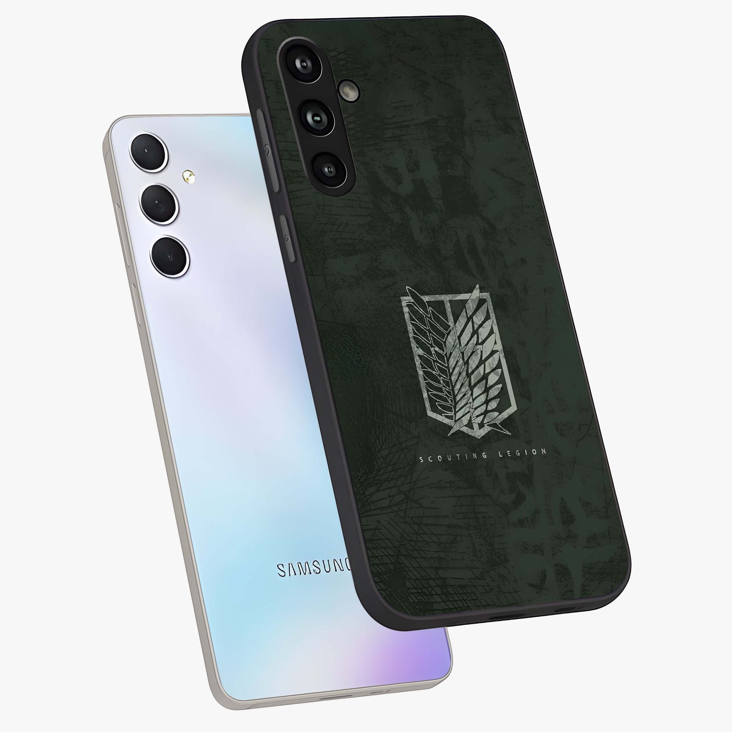 Wings Of Freedom Glass Case displayed in angled mockup highlighting graceful wing design with inspirational aesthetic.