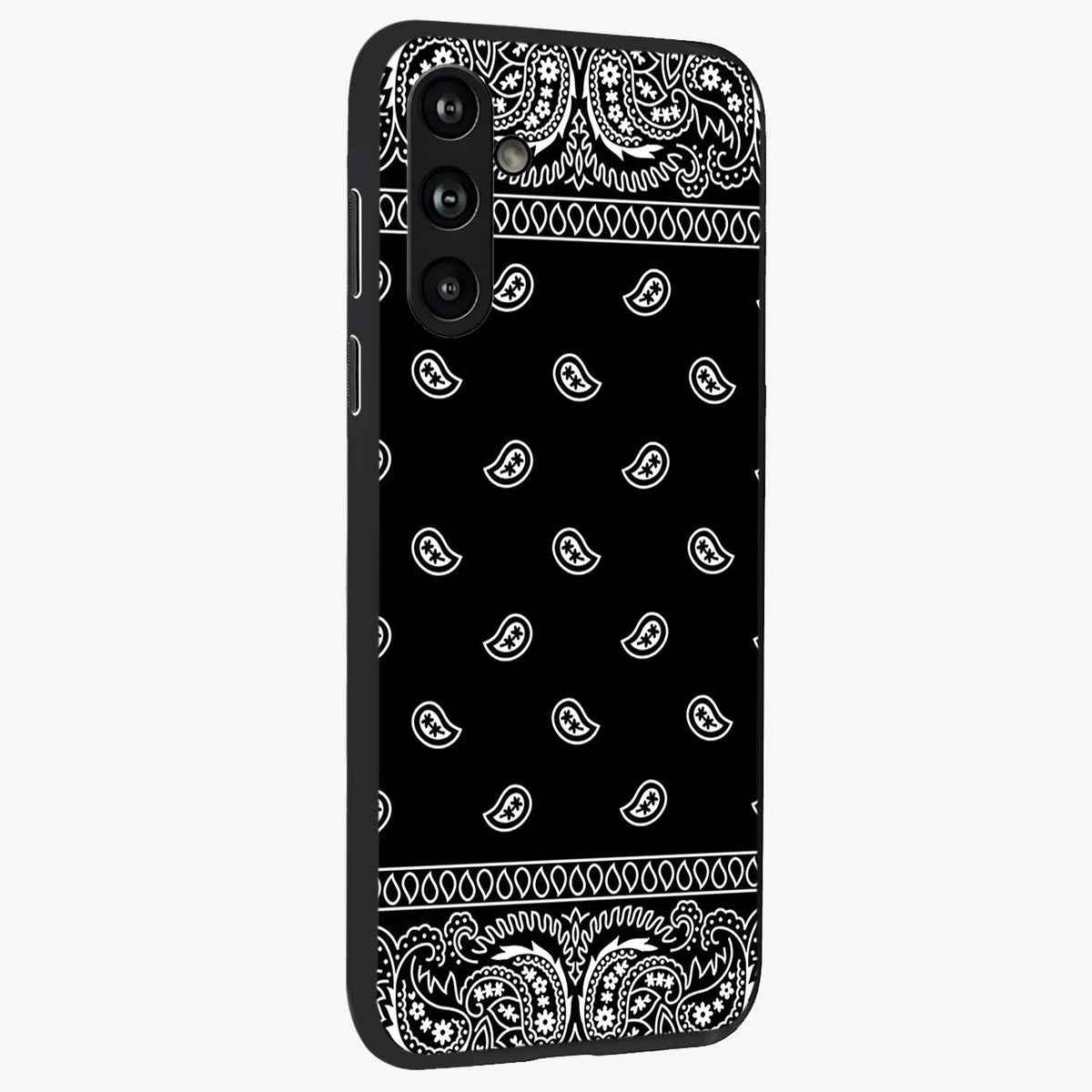 Retro Rebel Threads Glass Case upright view showcasing stylish vintage artwork with bold retro theme.